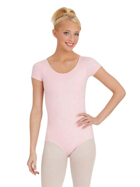 TB133 Short Sleeve Leotard Pink